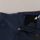 Dolce & Gabbana Elegant Blue Cotton Blend Pants for Men