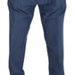 Dolce & Gabbana Elegant Blue Linen-Cotton Blend Trousers