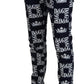 Dolce & Gabbana Elegant Crown Print Denim Pants