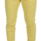 Dolce & Gabbana Sun-Kissed Yellow Cotton Trousers