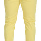 Dolce & Gabbana Sun-Kissed Yellow Cotton Trousers