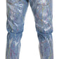 Dolce & Gabbana Exquisite Color Splash Denim Pants