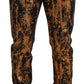 Dolce & Gabbana Golden Ash Cotton Denim Pants