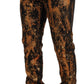 Dolce & Gabbana Golden Ash Cotton Denim Pants