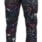 Dolce & Gabbana Elegant Multicolor Printed Denim Pants