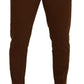 Dolce & Gabbana Elegant Brown Virgin Wool Pants - Italian Crafted