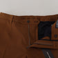 Dolce & Gabbana Elegant Brown Virgin Wool Pants - Italian Crafted