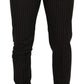 Dolce & Gabbana Elegant Striped Cotton Blend Pants