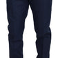 Dolce & Gabbana Elegant Blue Cotton Silk Pants