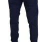 Dolce & Gabbana Elegant Blue Cotton Silk Pants