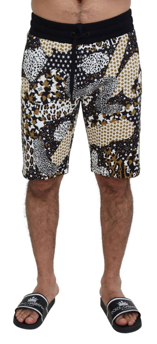 Dolce & Gabbana Vibrant Multicolor Printed Cotton Shorts