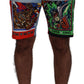 Dolce & Gabbana Multicolor Cotton Designer Shorts for Men