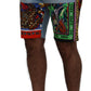 Dolce & Gabbana Multicolor Cotton Designer Shorts for Men