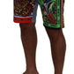 Dolce & Gabbana Multicolor Cotton Designer Shorts for Men