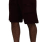 Dolce & Gabbana Elegant Maroon Tailored Shorts