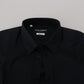 Dolce & Gabbana Chic Black Cotton Dress Shirt