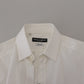 Dolce & Gabbana Dazzling White Slim Fit Dress Shirt