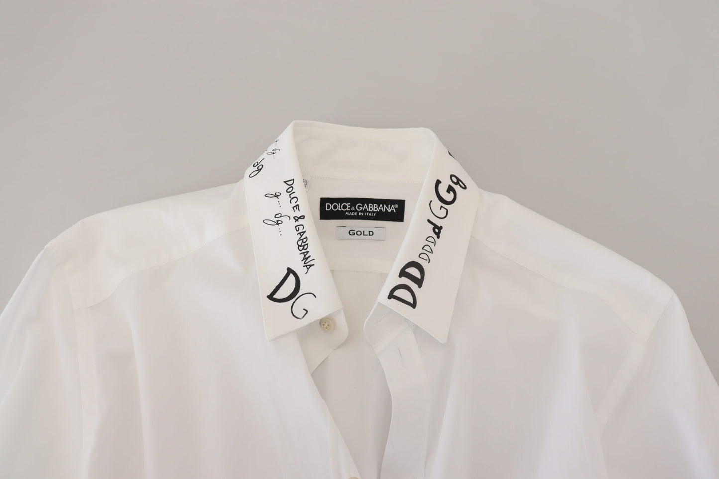 Dolce & Gabbana Elegant White Cotton Dress Shirt