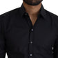 Dolce & Gabbana Elegant Black Slim Fit Cotton Shirt