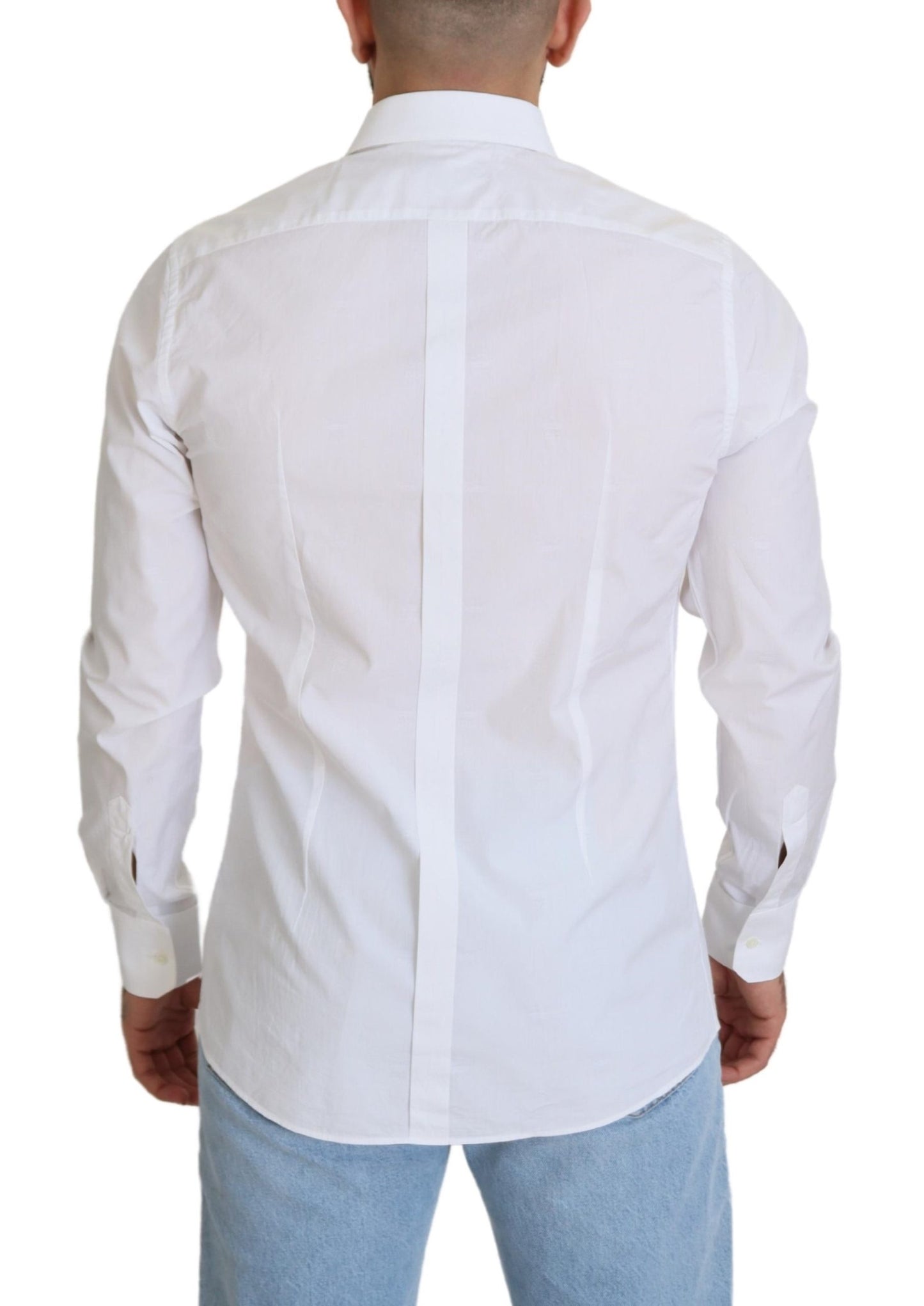 Dolce & Gabbana Elegant White Cotton Dress Shirt