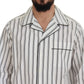 Dolce & Gabbana Elegant Striped Cotton Nightshirt