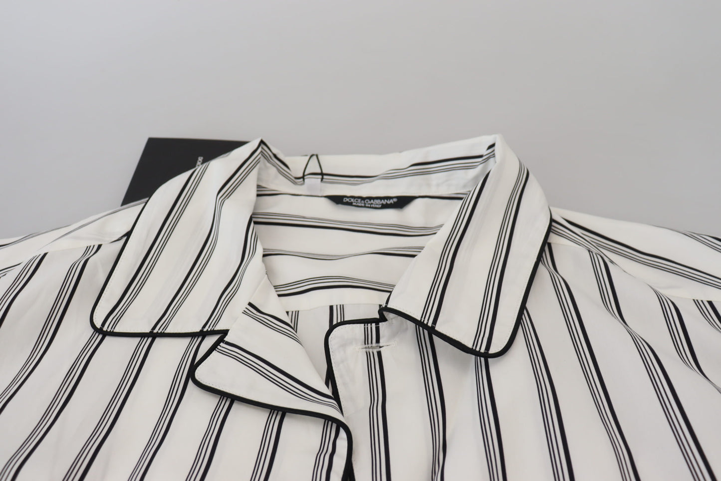 Dolce & Gabbana Elegant Striped Cotton Nightshirt