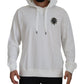 Dolce & Gabbana Stunning White Hooded Sweater