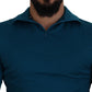 Dolce & Gabbana Elegant Blue Cotton Pullover Sweater