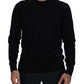 Dolce & Gabbana Elegant Black Virgin Wool Pullover Sweater