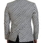 Dolce & Gabbana Elegant White Striped Single Breasted Blazer