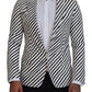 Dolce & Gabbana Elegant White Striped Single Breasted Blazer