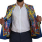 Dolce & Gabbana Elegant Silk Double-Breasted Dragon Blazer