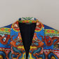 Dolce & Gabbana Elegant Silk Double-Breasted Dragon Blazer