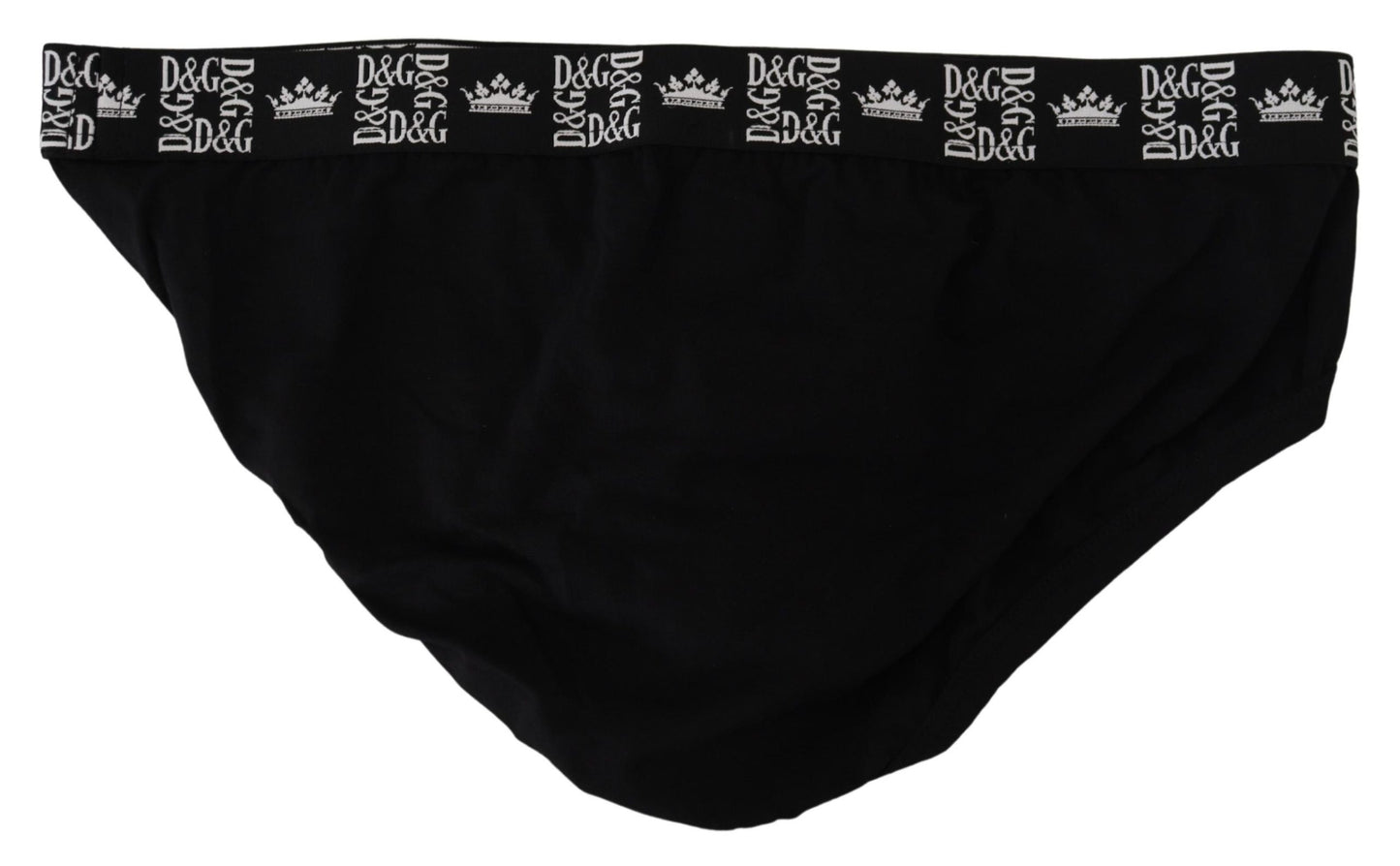 Dolce & Gabbana Elegant Black Designer Briefs with Logo Waistband