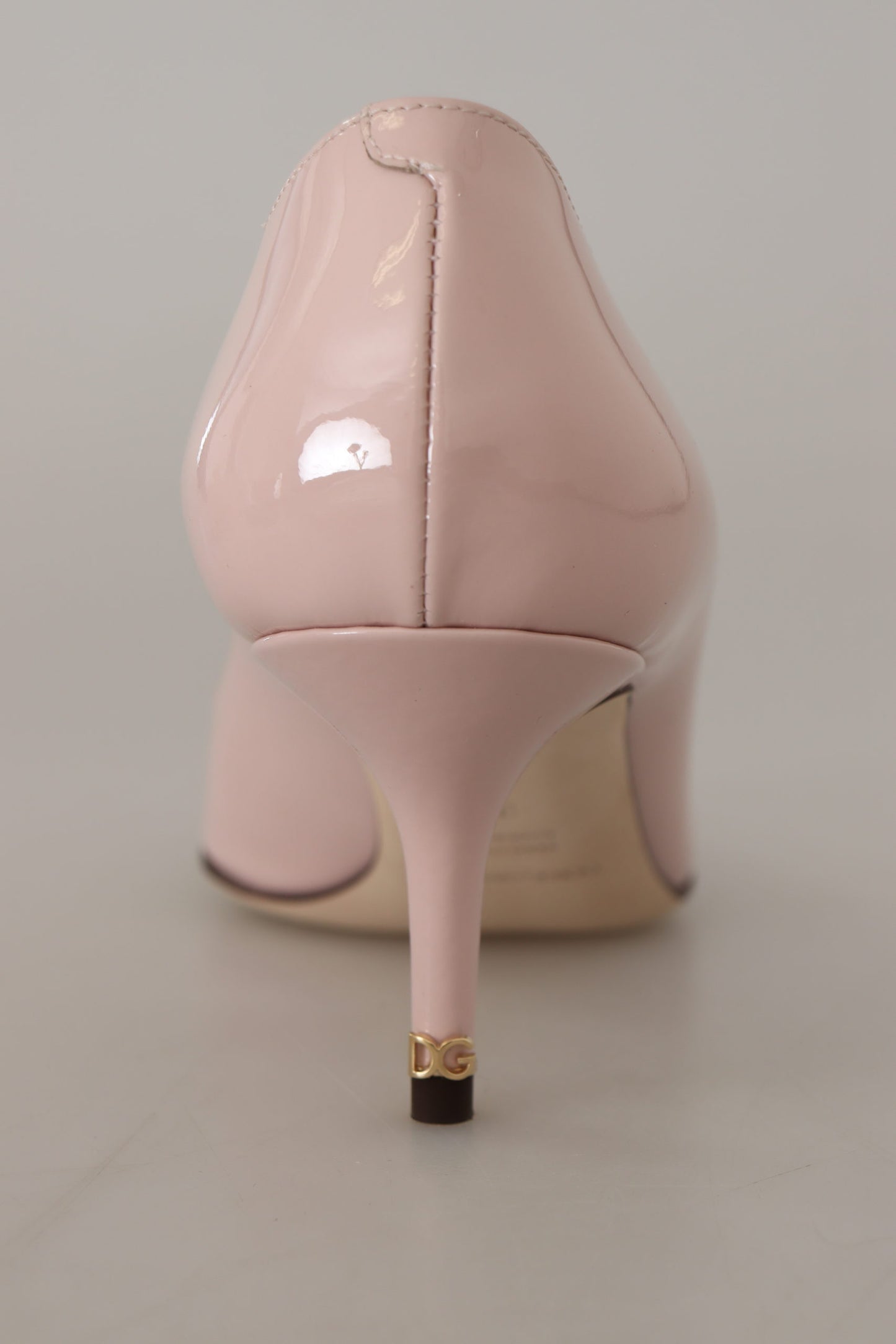 Dolce & Gabbana Elegant Patent Leather Heels in Pink