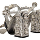 Dolce & Gabbana Crystal-Embellished Silver Leather Pumps