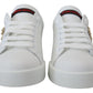 Dolce & Gabbana Chic White Portofino Leather Sneakers