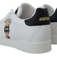 Dolce & Gabbana Chic White Portofino Leather Sneakers