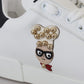 Dolce & Gabbana Chic White Portofino Leather Sneakers