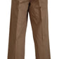 GF Ferre Elegant Brown Straight Fit Chinos