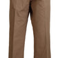 GF Ferre Elegant Brown Straight Fit Chinos