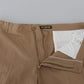 GF Ferre Elegant Brown Straight Fit Chinos