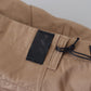 GF Ferre Elegant Brown Straight Fit Chinos