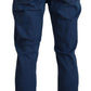 Neil Barrett Chic Skinny Blue Pants for a Sharp Look