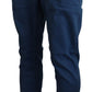 Neil Barrett Chic Skinny Blue Pants for a Sharp Look