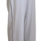 John Galliano White Cotton Logo Loose Men Pants