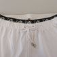 John Galliano White Cotton Logo Loose Men Pants