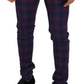 Dolce & Gabbana Chic Multicolor Checkered Wool Pants