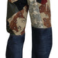 Dolce & Gabbana Patchwork Denim Rich Silk Blend Jeans