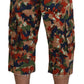 Dolce & Gabbana Italian Designer Multicolor Cargo Shorts